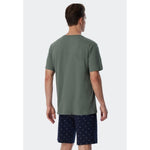 Schiesser Heren Nacht Shirt T-shirt V-Ausschnitt 178937 - Jambelles