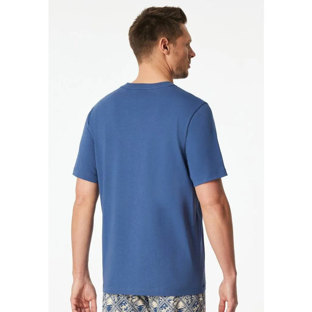 Schiesser Heren Nacht Shirt T-Shirt V-Ausschnitt 183535 - Jambelles