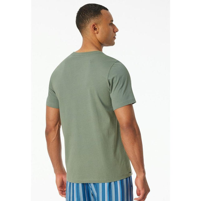 Schiesser Heren Nacht Shirt T-Shirt V-Hals182181 - Jambelles