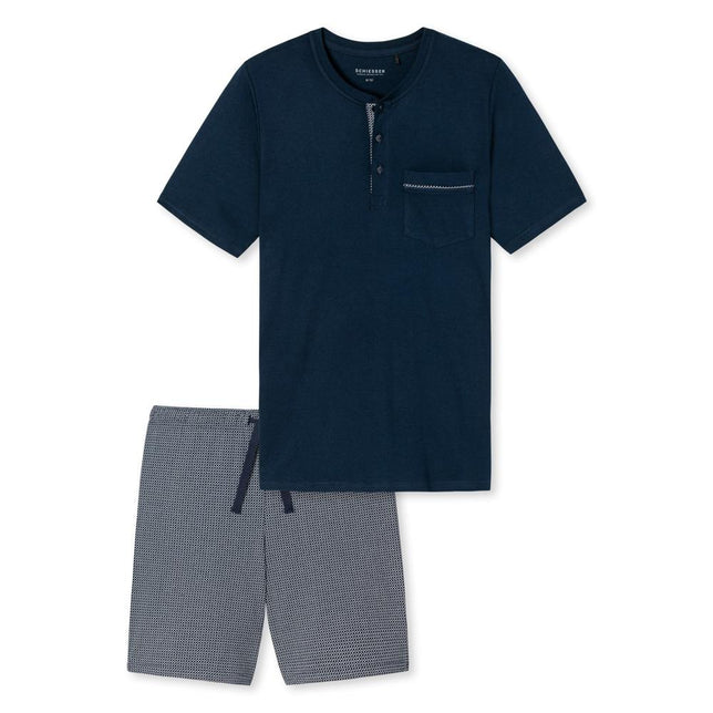 Schiesser Heren Pyjama set kort 173863 - Jambelles