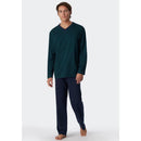 Schiesser Heren Pyjama set Long V Neck 179101 - Jambelles