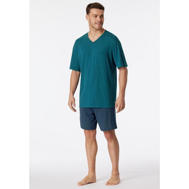 Schiesser Heren Pyjama set Schlafanzug kurz 181153 - Jambelles