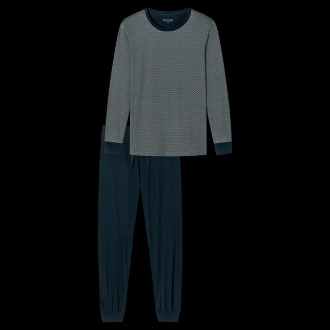 Schiesser Heren Pyjama set Schlafanzug lang 179120 - Jambelles