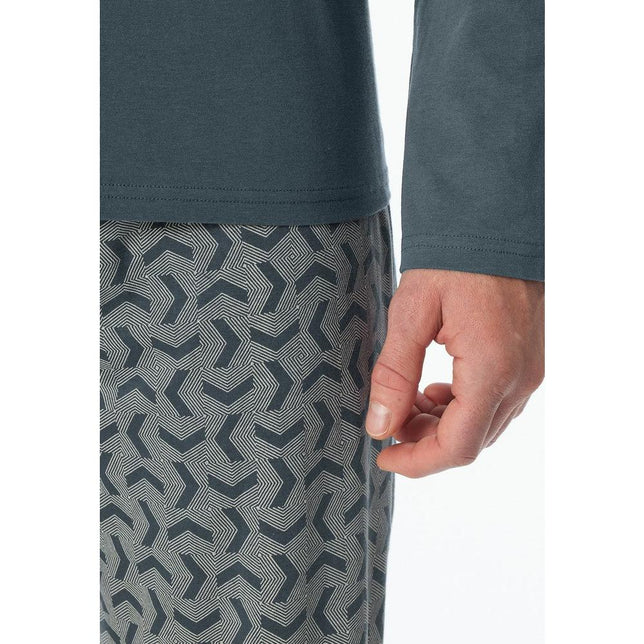 Schiesser Heren Pyjama set Schlafanzug lang 180249 - Jambelles