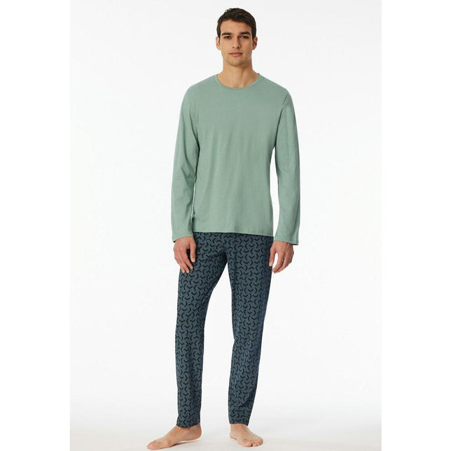 Schiesser Heren Pyjama set Schlafanzug lang 180249 - Jambelles
