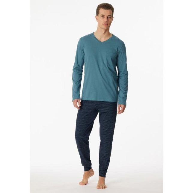 Schiesser Heren Pyjama set Schlafanzug lang 180843 - Jambelles