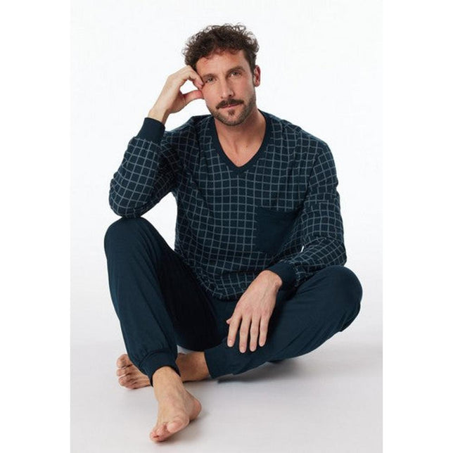 Schiesser Heren Pyjama set Schlafanzug lang 181162 - Jambelles