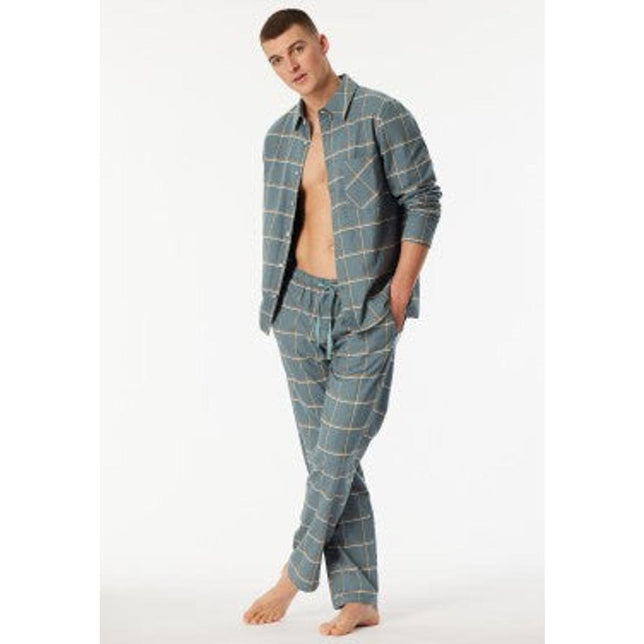 Schiesser Heren Pyjama set Schlafanzug lang 182029 - Jambelles