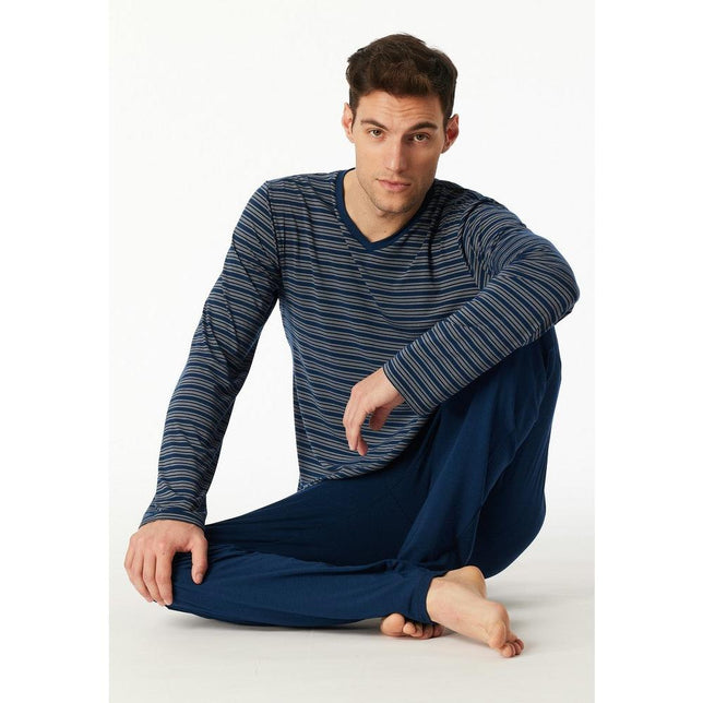 Schiesser Heren Pyjama set Schlafanzug lang 183118 - Jambelles