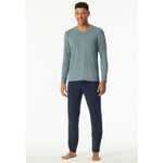 Schiesser Heren Pyjama set Schlafanzug lang 183118 - Jambelles