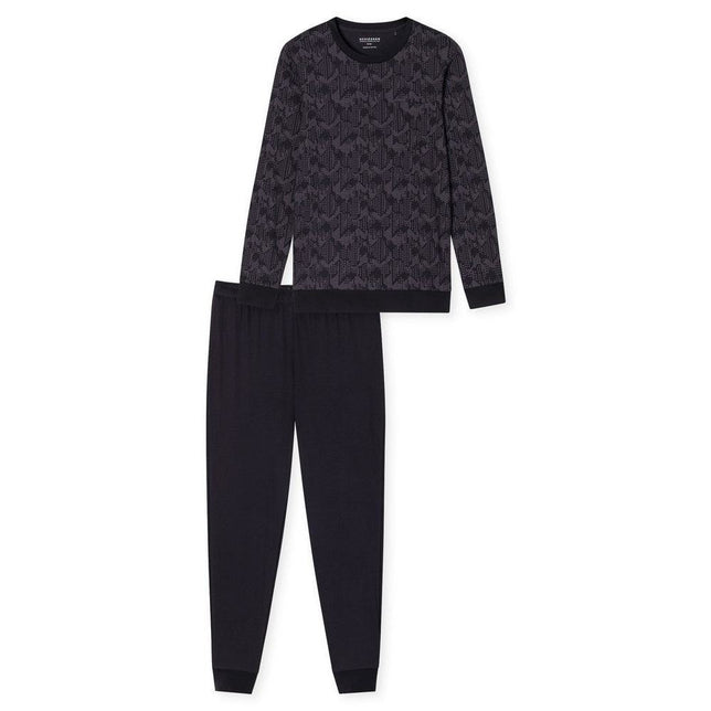 Schiesser Heren Pyjama set Schlafanzug lang 183173 - Jambelles