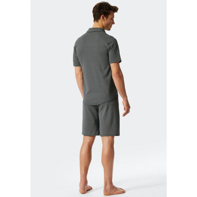 Schiesser Heren Pyjama set Shortama 176827 - Jambelles