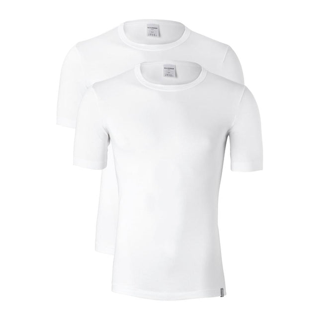 Schiesser Heren Shirt/Hemd 95/5 SHIRTS RONDE HALS 2-PACK 137162 - Jambelles