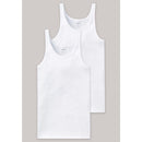 Schiesser Heren Shirt/Hemd Hemd 0/0 Dubbelverpakking Fijnrib CO 100 205144 - Jambelles