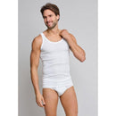 Schiesser Heren Shirt/Hemd Hemd 0/0 Dubbelverpakking Fijnrib CO 100 205144 - Jambelles