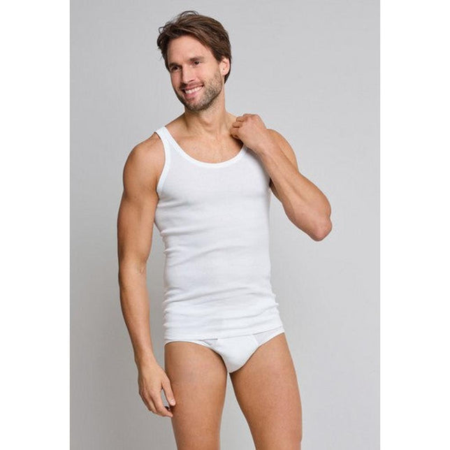 Schiesser Heren Shirt/Hemd Hemd 0/0 Dubbelverpakking Fijnrib CO 100 205144 - Jambelles