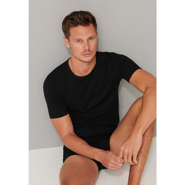 Schiesser Heren Shirt/Hemd Shirt 1/2 arm Ronde Hals 2P 174997 - Jambelles