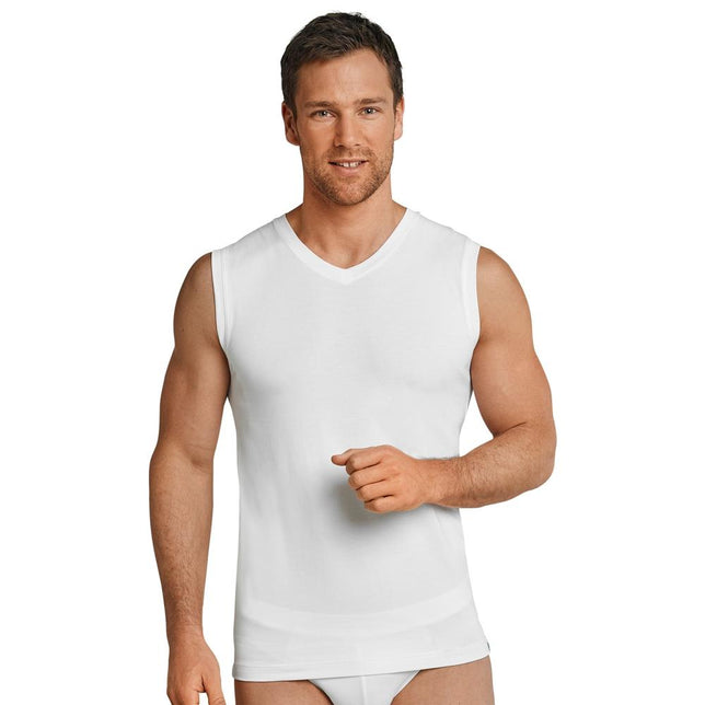 Schiesser Heren Shirt/Hemd Shirt 1/2 Arm V Ausschnitt log life cotton 145139 - Jambelles