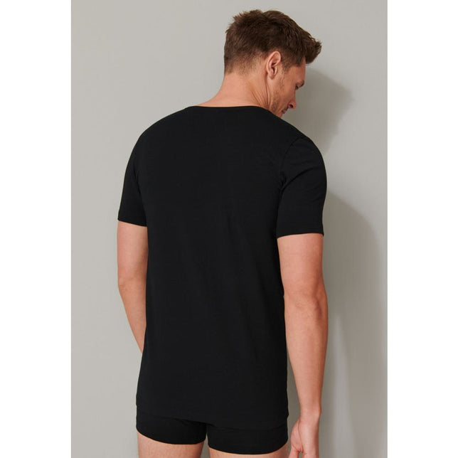 Schiesser Heren Shirt/Hemd Shirt 1/2 arm V-hals 173982 - Jambelles