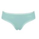 Turquoise Sloggi dameshipster Go Crush uit C3-pack, met kanten randen en subtiel logo op de voorkant. - Jambelles