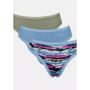 Sloggi Dames Slip Sloggi GO Crush High Leg 3-Pack 10219672 - Jambelles