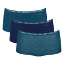 Sloggi Dames Slip Sloggi Go Crush Short 3-Pack 10219652 - Jambelles