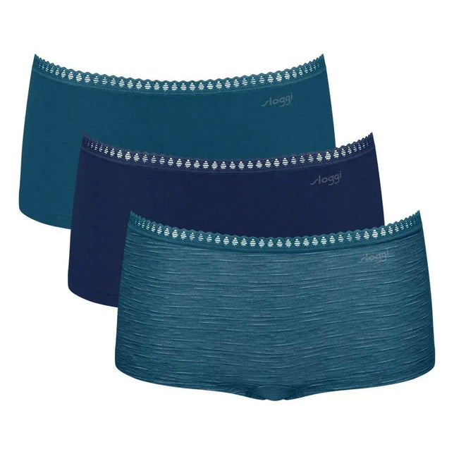 Sloggi Dames Slip Sloggi Go Crush Short 3-Pack 10219652 - Jambelles