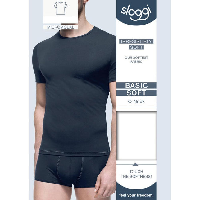 Sloggi Heren Shirt/Hemd Basic Soft SH03 O-Neck 10167211 - Jambelles