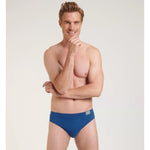 Sloggi Heren Slip sloggi men GO Natural Brief 2-Pack 10214618 M008 BLUE - DARK COMBINATION - Jambelles