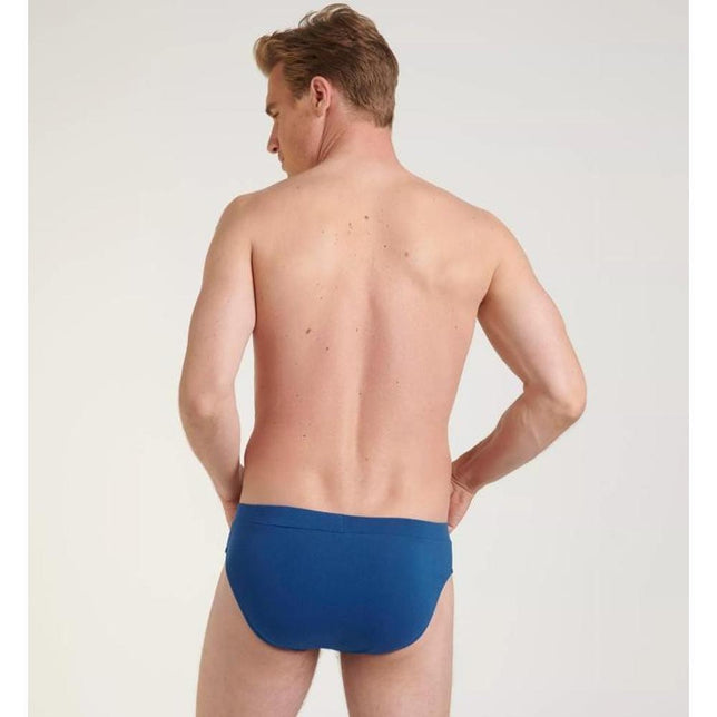 Sloggi Heren Slip sloggi men GO Natural Brief 2-Pack 10214618 M008 BLUE - DARK COMBINATION - Jambelles