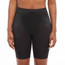 Achteraanzicht van zwarte Spanx Thinstincts 2.0 damesboxer met hoge taille, halflange pijpen en centrale achternaad. - Jambelles