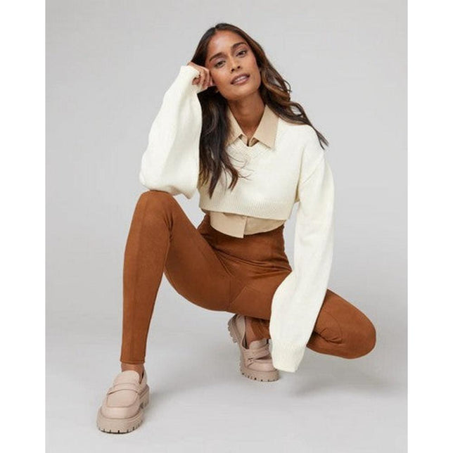 Spanx Dames Broek Faux Suede - Leggings 20322R - Jambelles