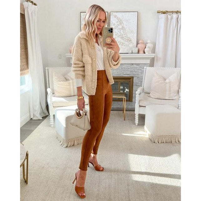 Spanx Dames Broek Faux Suede - Leggings 20322R - Jambelles