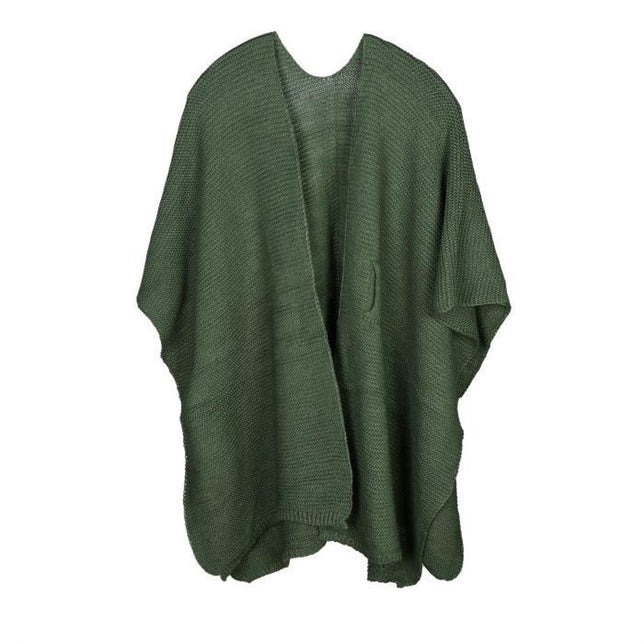 Sunset Roesel / Omslagdoek Luxe Gebreide Poncho SH69339 - Jambelles