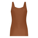 Ten Cate Secrets dameshemd 31614 in lichtblauw, mouwloos met brede bandjes en een ronde hals. - Jambelles