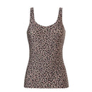 Ten Cate Secrets dameshemd 31614 in lichtblauw, mouwloos met brede bandjes en een ronde hals. - Jambelles
