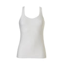 Ten Cate Secrets dameshemd 31614 in lichtblauw, mouwloos met brede bandjes en een ronde hals. - Jambelles