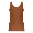 Ten Cate Secrets dameshemd 31614 in lichtblauw, mouwloos met brede bandjes en een ronde hals. - Jambelles
