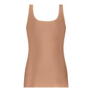 Ten Cate Secrets dameshemd 31614 in lichtblauw, mouwloos met brede bandjes en een ronde hals. - Jambelles