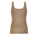 Ten Cate Secrets dameshemd 31614 in lichtblauw, mouwloos met brede bandjes en een ronde hals. - Jambelles
