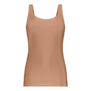 Ten Cate Secrets dameshemd 31614 in lichtblauw, mouwloos met brede bandjes en een ronde hals. - Jambelles