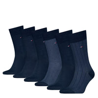 Tommy Hilfiger Heren Sokken Men Sock 6P Tin Giftbox Birdseye 701229781 - Jambelles