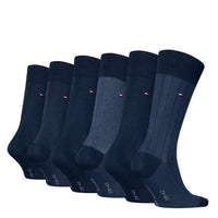 Tommy Hilfiger Heren Sokken Men Sock 6P Tin Giftbox Birdseye 701229781 - Jambelles