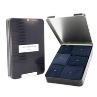 Tommy Hilfiger Heren Sokken Men Sock 6P Tin Giftbox Birdseye 701229781 - Jambelles