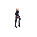 Wolford Aurora 70 Tights 16011 damespanty in zwart, semi-transparant met hoge taille en verstevigd broekgedeelte. - Jambelles