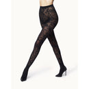 Wolford Dames Panty Floral Lace Pattern Tights 17625 - Jambelles