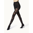 Wolford Dames Panty Floral Tights 17626 - Jambelles