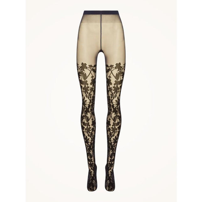 Wolford Dames Panty Graphic Flower Tights 17615 - Jambelles