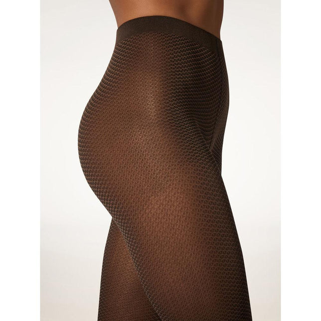 Wolford Dames Panty Jacquard Tights 17606 - Jambelles