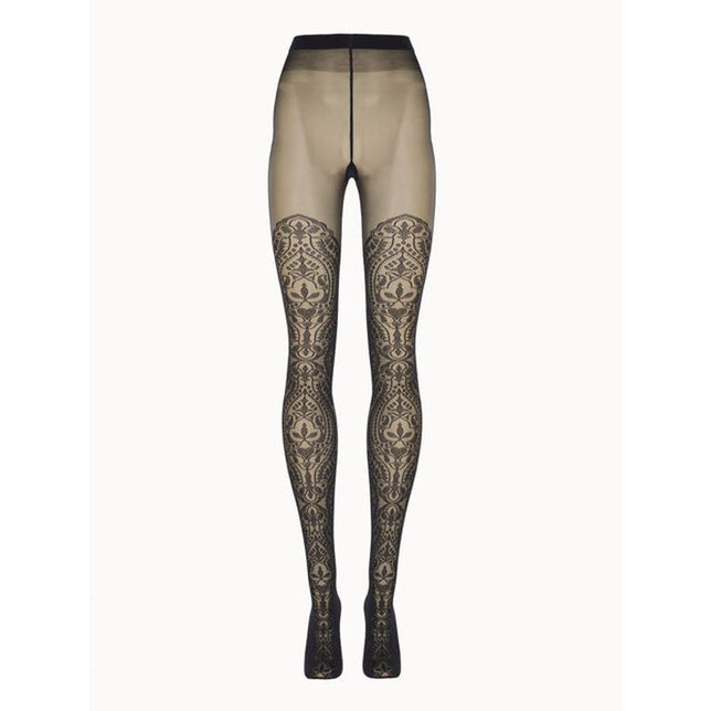 Wolford Dames Panty Ornament Tights 17622 - Jambelles